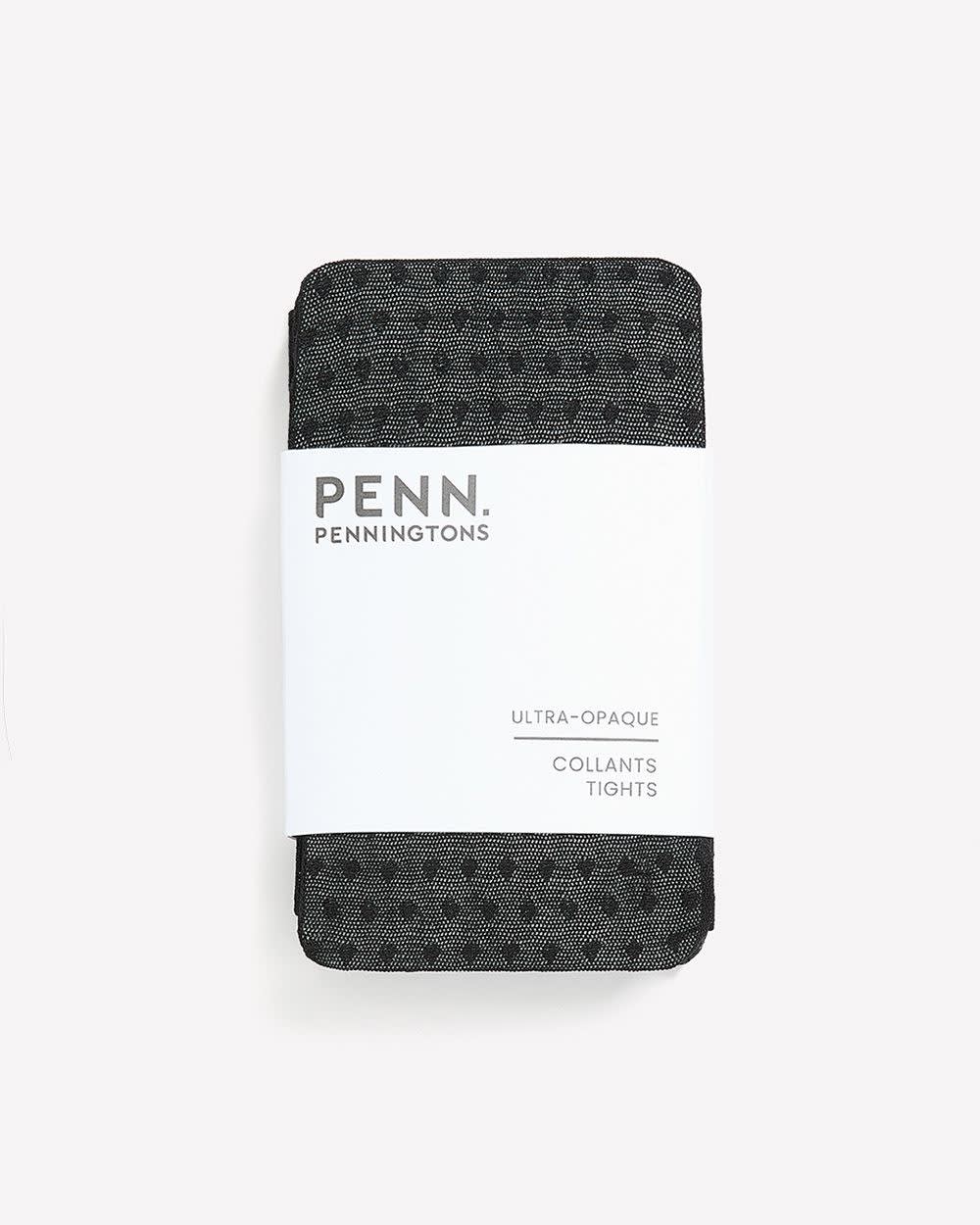 Bas collants tendance noirs à pois