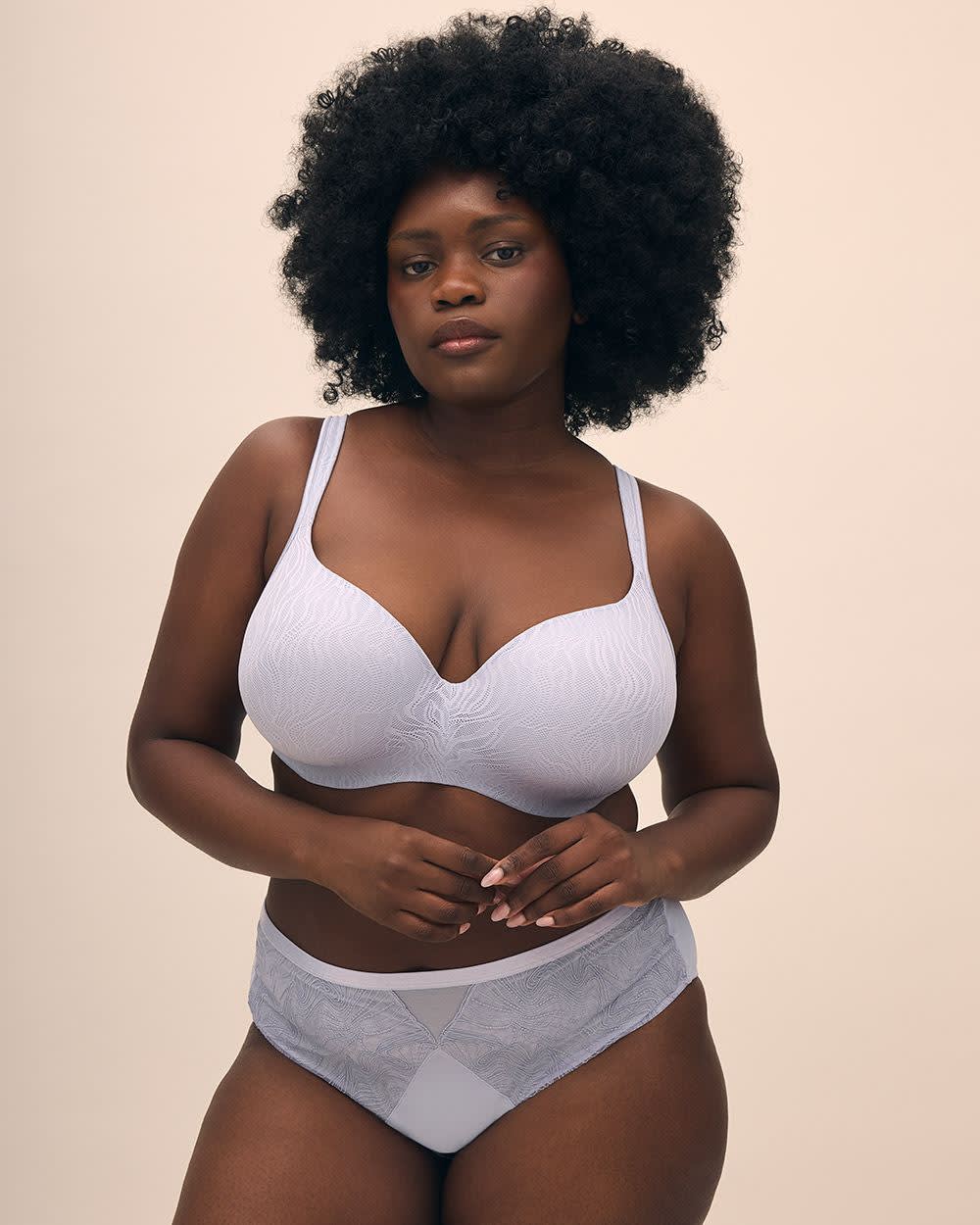 Underwire Blue Lace T-Shirt Bra - Déesse Collection