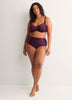Purple Lace Unlined T-Cup Underwire Bra - Déesse