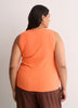 Ribbed Knit Fitted Tank Top