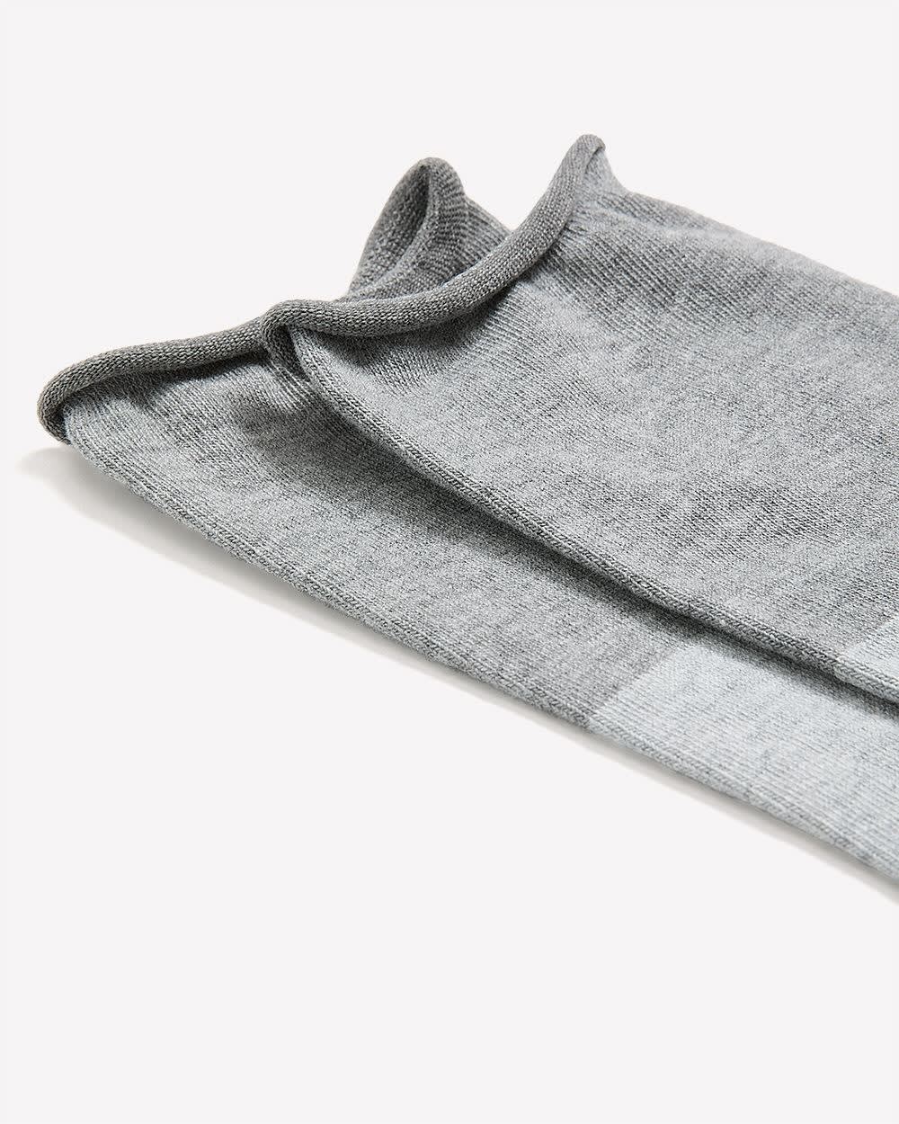 Chaussettes à blocs de couleur avec rebord roulé