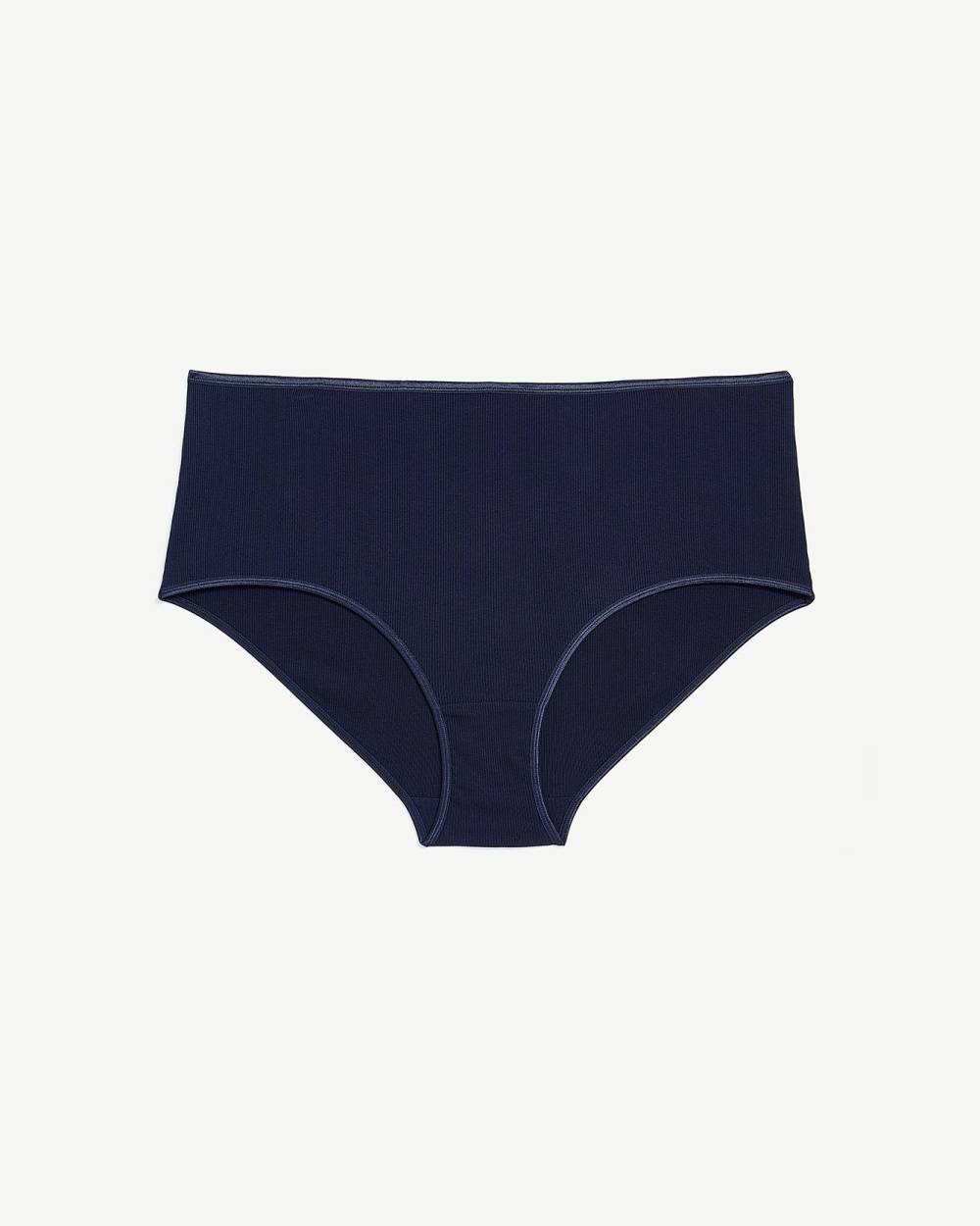Deep Blue Rib Knit Full Brief - ti Voglio