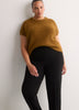 Black Straight-Leg City Pant