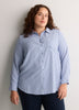 Responsible, Silky Buttoned Down Tunic Shirt