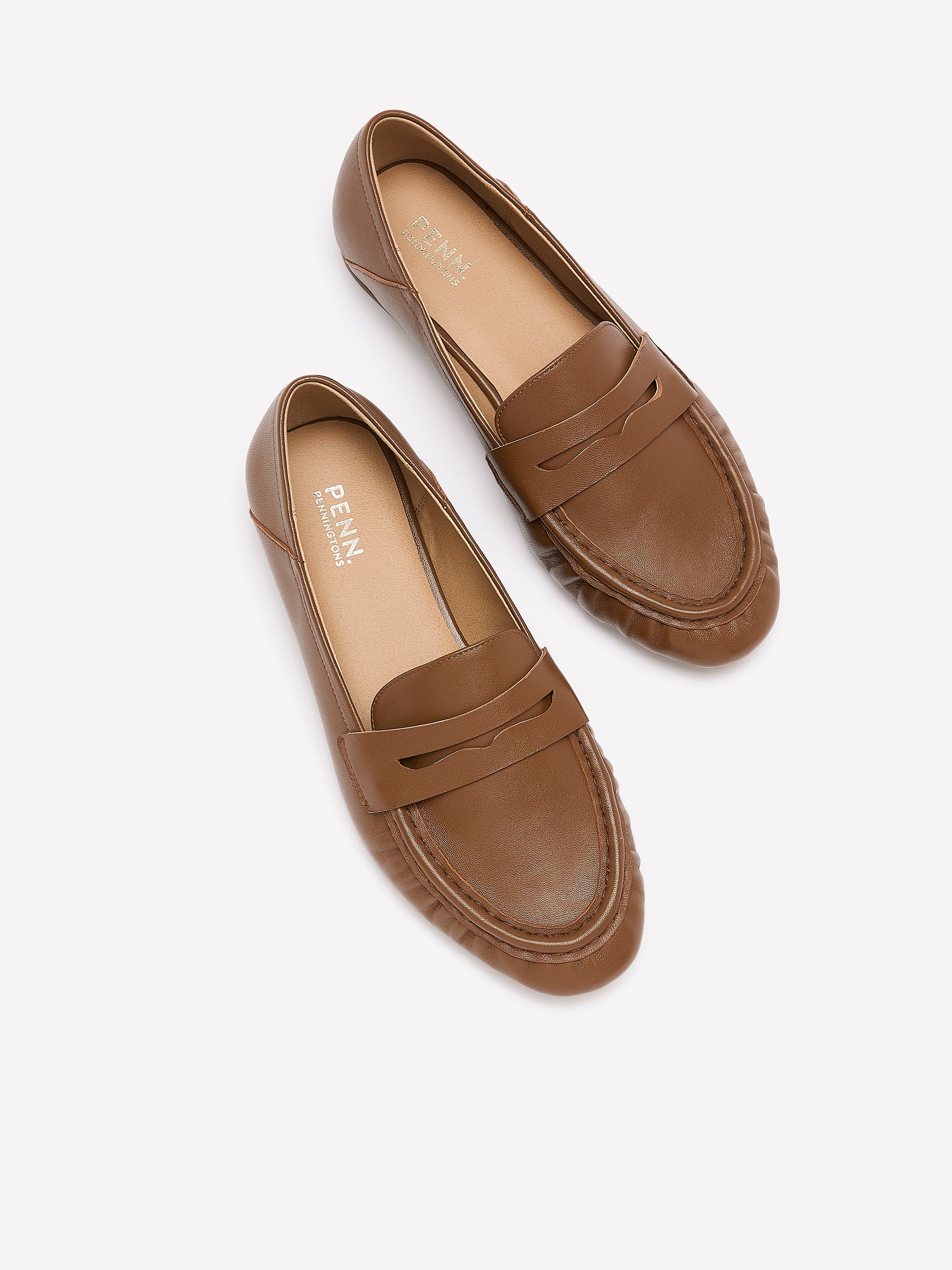 Extra Wide Width, Brown Leather Loafer