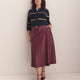 A-Line Faux-Leather Maxi Skirt