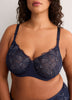 Full-Coverage Underwire Embroidered Mesh Bra - Déesse