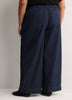 Pleated Wide-Leg High-Rise Classic Denim Pant - d/C Jeans
