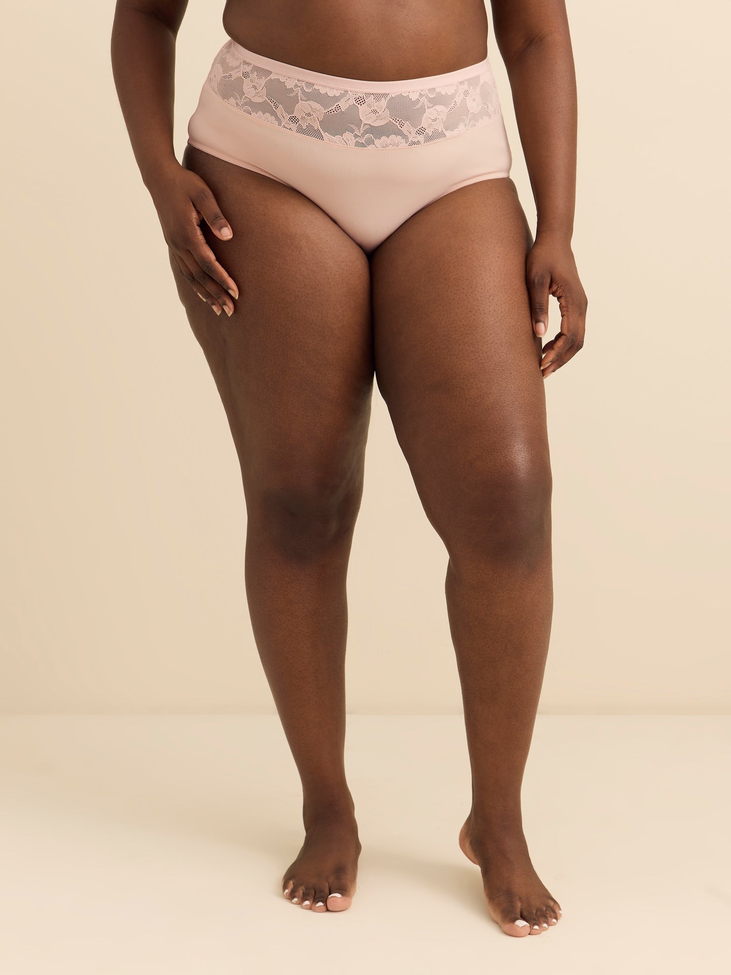 Essential Microfiber Brief with Lace - Déesse Collection