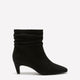 Extra Wide Width, Pleated Mid-Kitten-Heel Bootie