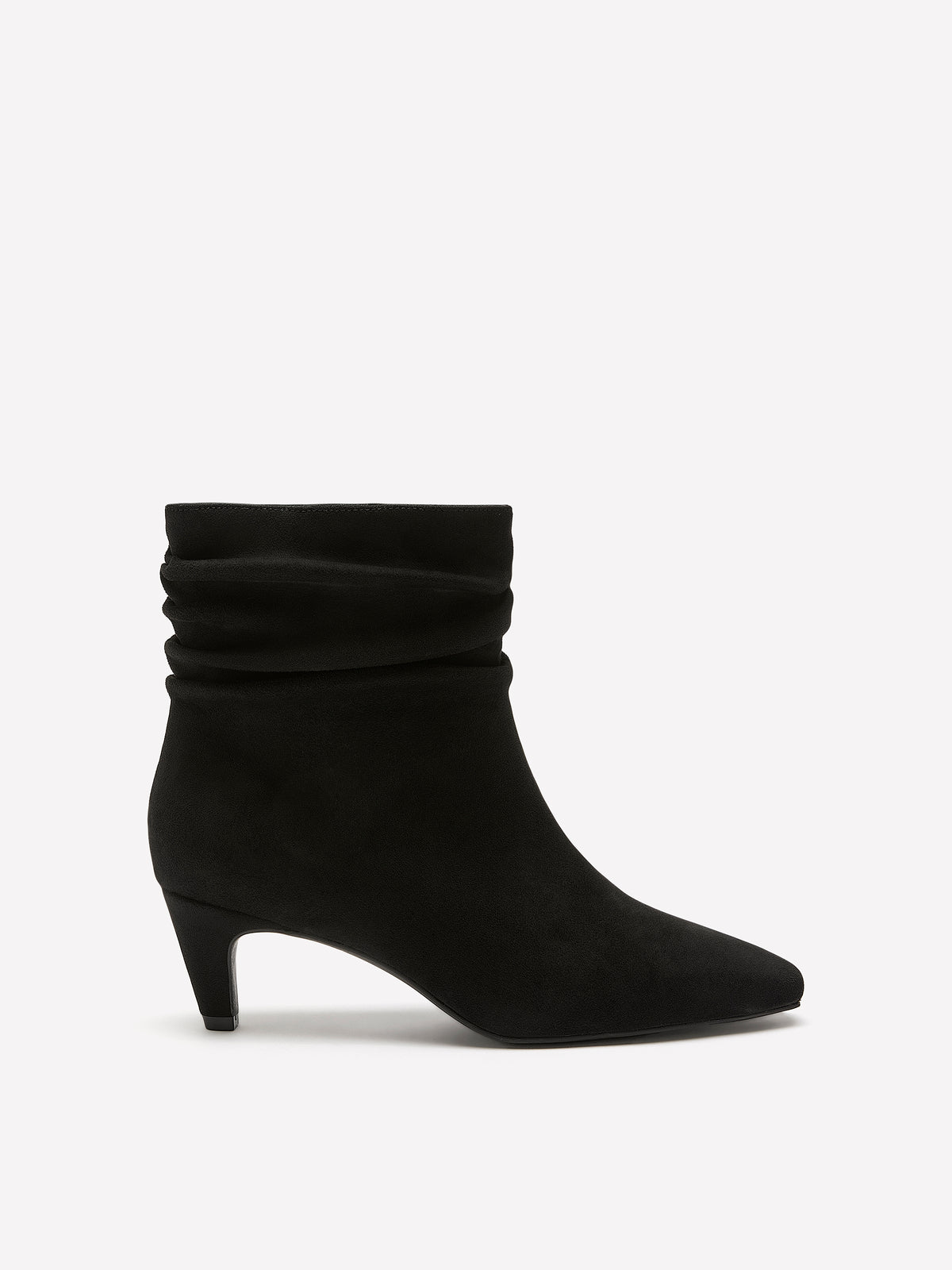 Extra Wide Width, Pleated Mid-Kitten-Heel Bootie