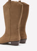 Extra Wide Width, Faux Suede Tall Western Boot