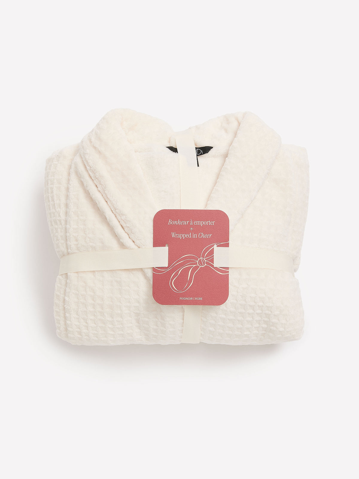 Belted Waffle Plush Robe - tiVOGLIO