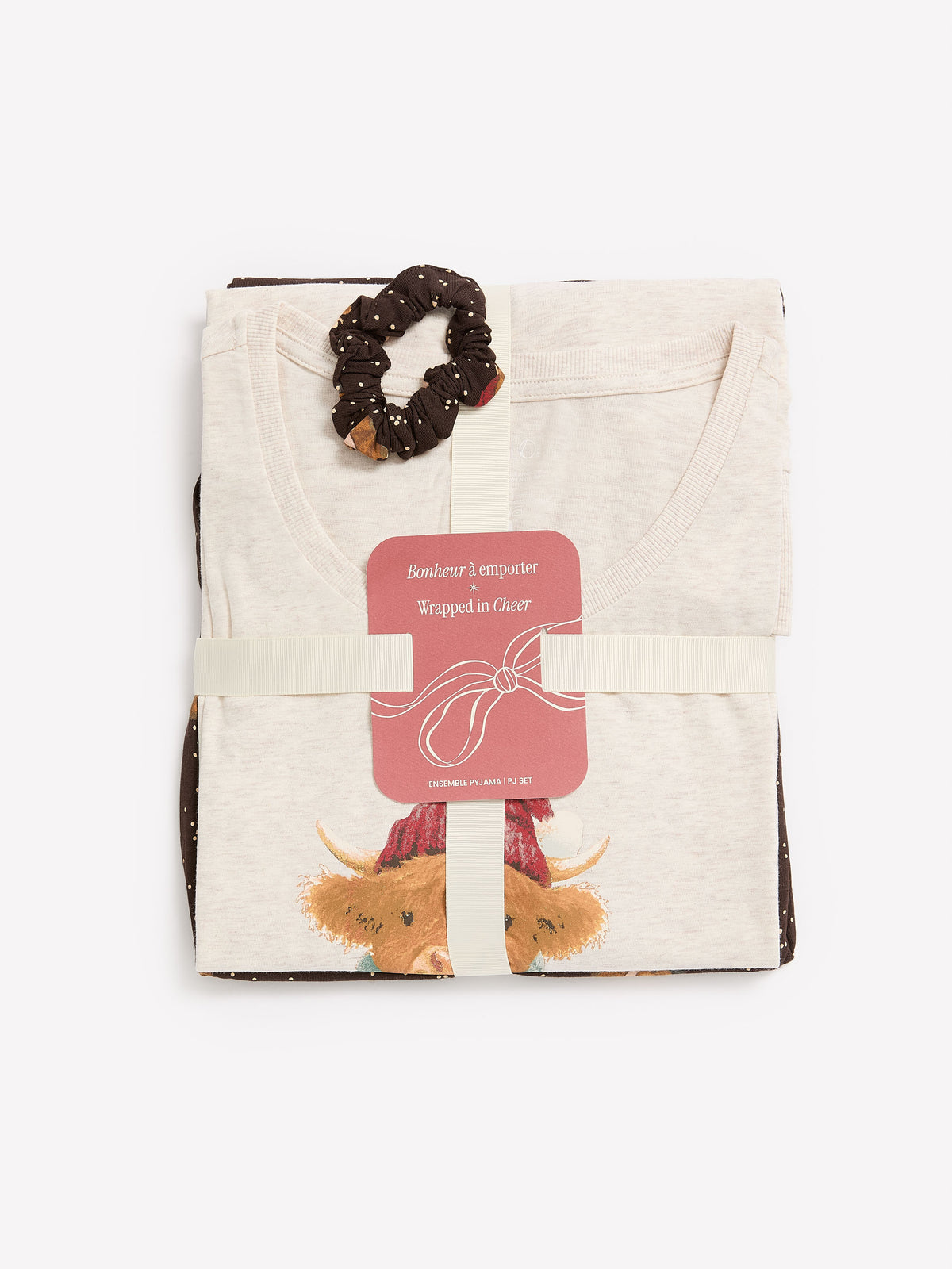 Snow Cow Heather Tunic and Legging Pyjama Set - tiVOGLIO
