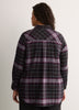 Plaid Flannel Buttoned-Down Tunic Shirt