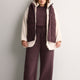 Responsible, Brown High-Rise Wide-Leg Pull-On Knit Pant - Active Zone
