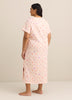 Pink Ice Cream-Print Long Short-Sleeve Sleepshirt - ti Voglio