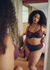 Full-Coverage Underwire Embroidered Mesh Bra - Déesse