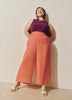 Woven Wide-Leg Slip-On Cropped Pant