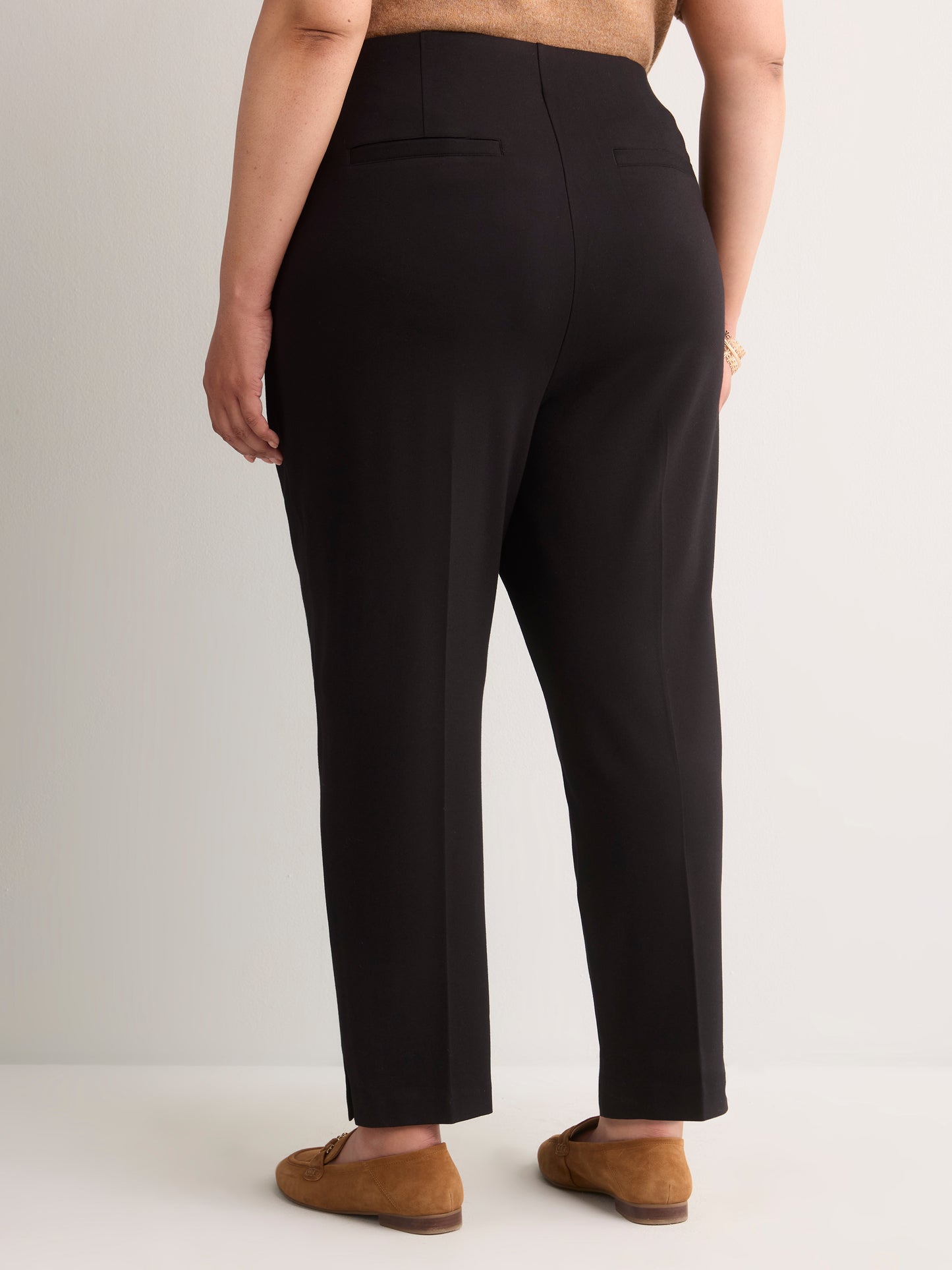 Black Ponte de Roma Tapered-Leg Essential Pant
