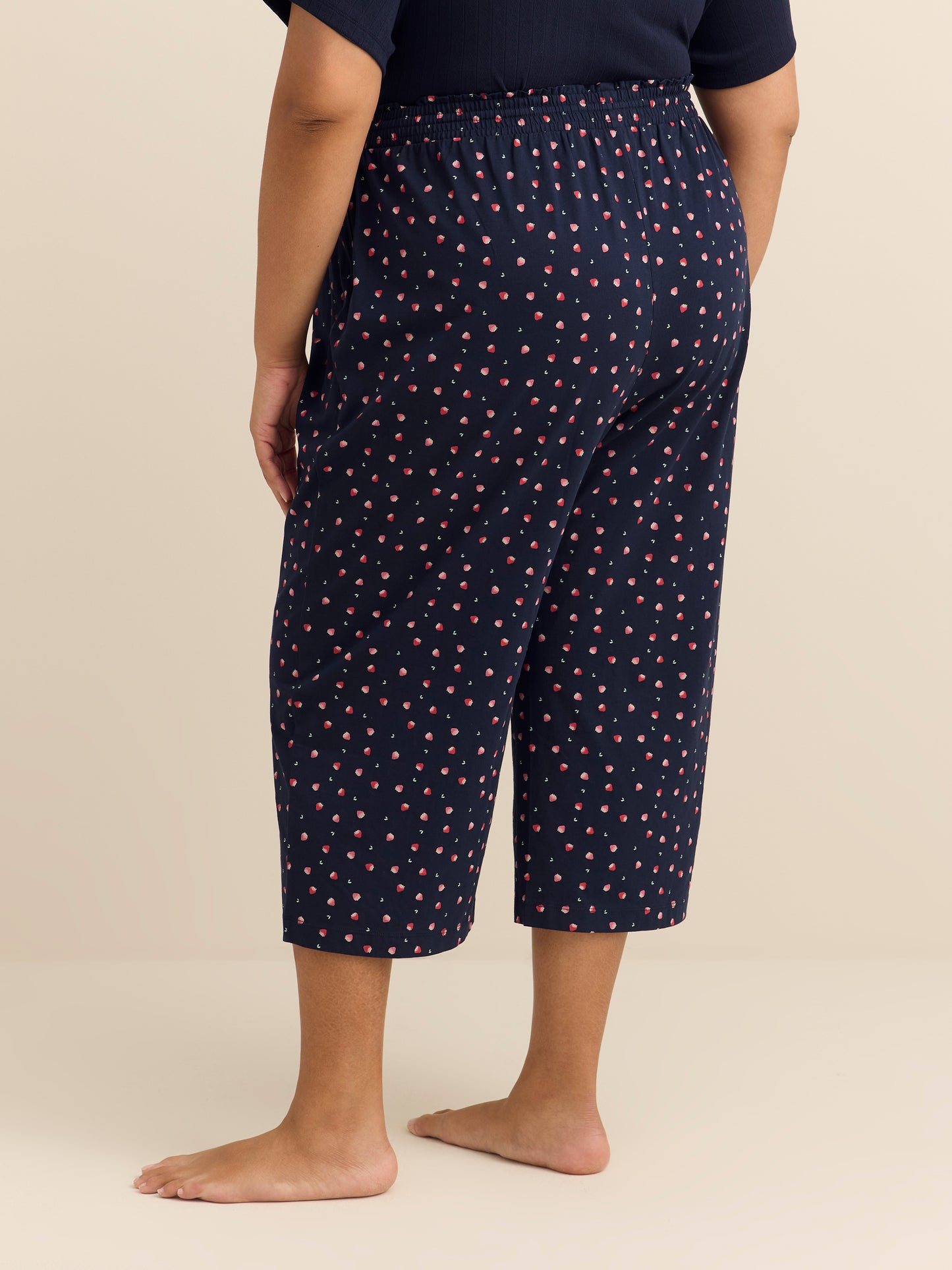 Straight-Leg Pyjama Capri Pant - ti Voglio
