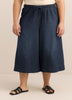 Light Cotton Mid-Rise Denim Culotte Pants - d/C JEANS