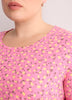 Curvy-Fit Printed Short-Sleeve Crew-Neck Tee