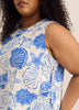 Sleeveless Straight Blouse with Side Ties