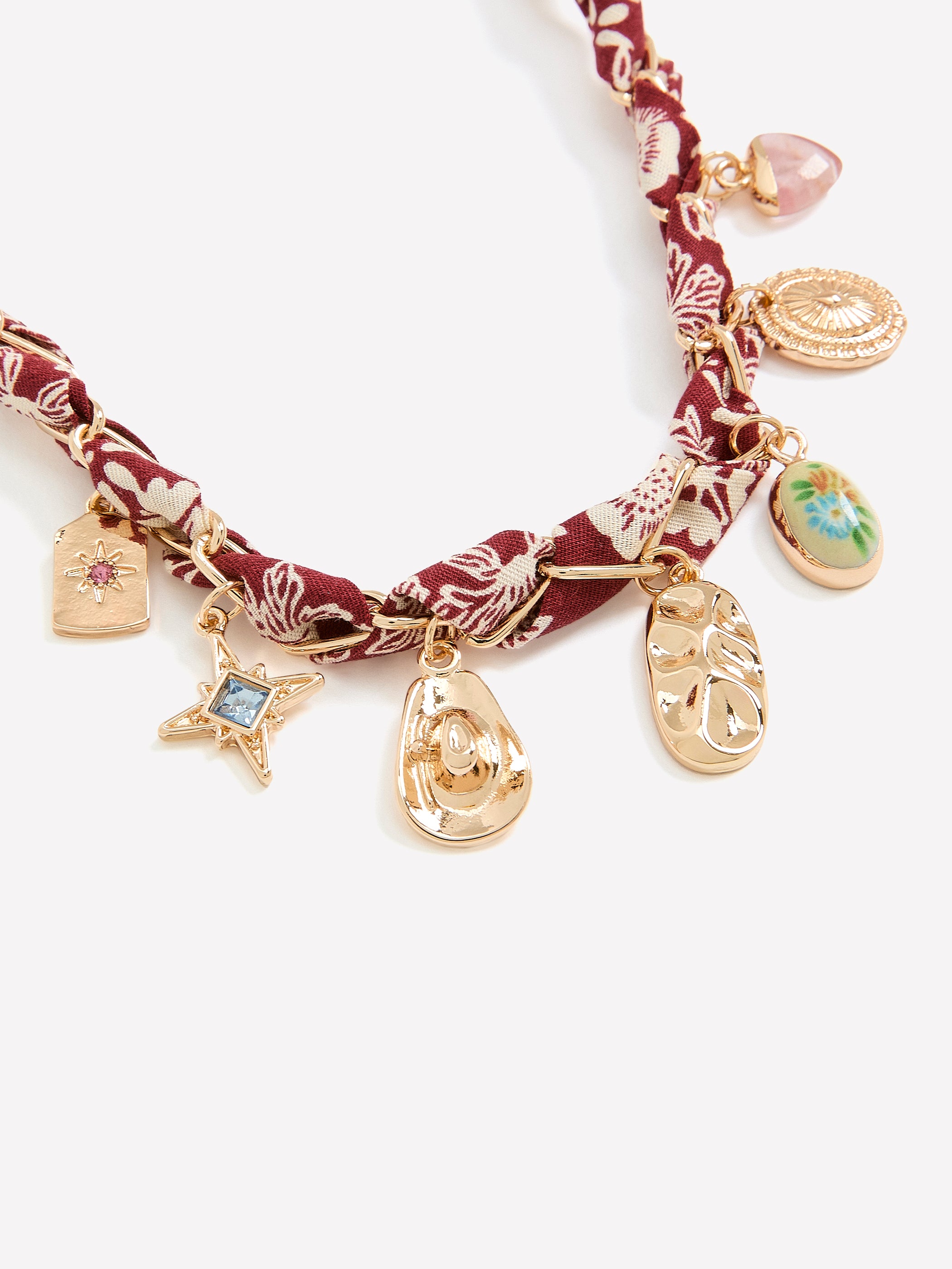 Short Multi-Charm Western Necklace