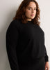 Loose French Terry Raglan-Sleeve Crew-Neck Sweatshirt