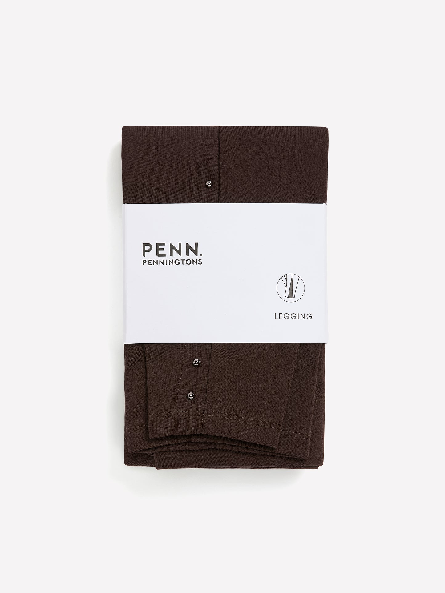 Brown Ponte de Roma Fashion Legging with Studded Side