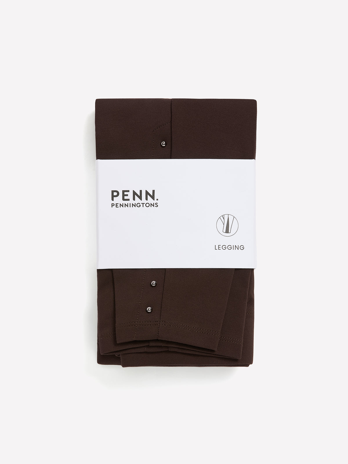 Brown Ponte de Roma Fashion Legging with Studded Side