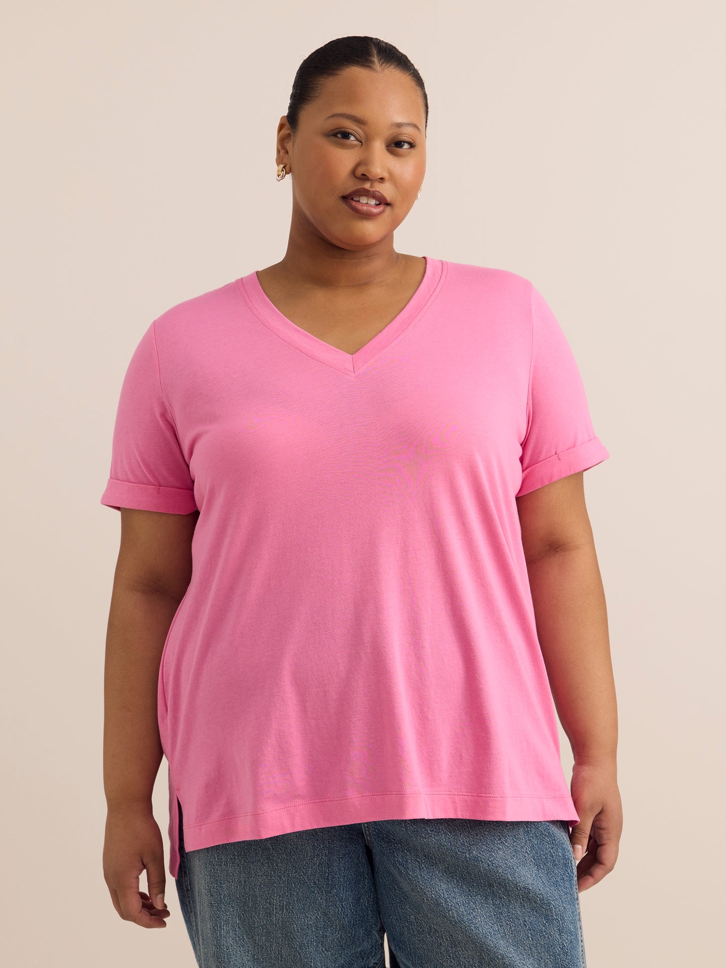 Responsible, Boyfriend-Fit Tee with Slits