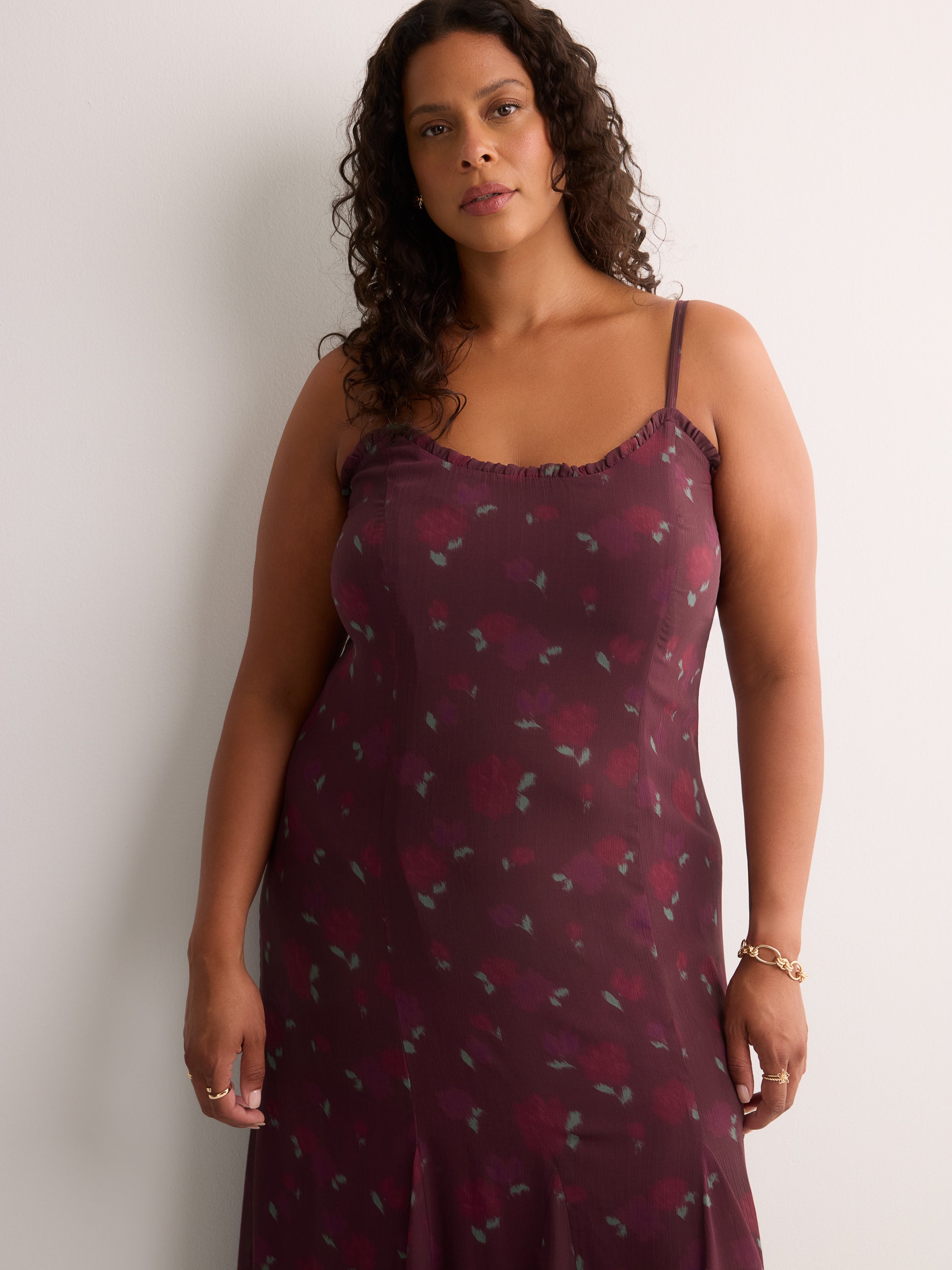 Floral Sleeveless Fit-and-Flare Maxi Dress - Addition Elle