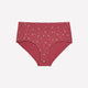Red Cotton Full Brief with Heart Print - tiVOGLIO