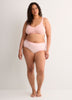 Wireless Pink Paisley-Print Cotton Bra with Picot Trim - tiVOGLIO
