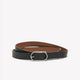 Reversible Faux-Leather Belt with Oval Buckle
