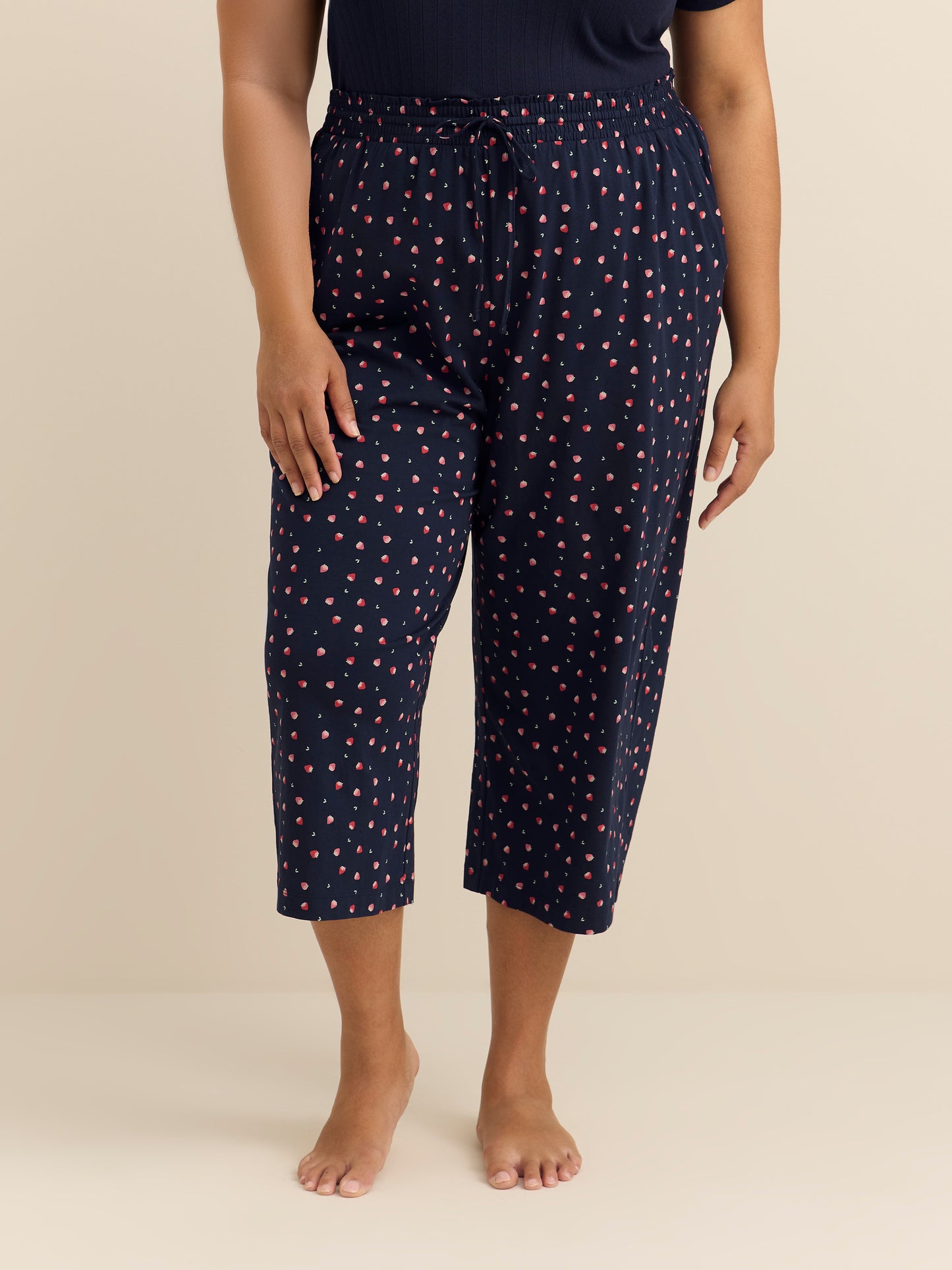 Straight-Leg Pyjama Capri Pant - ti Voglio