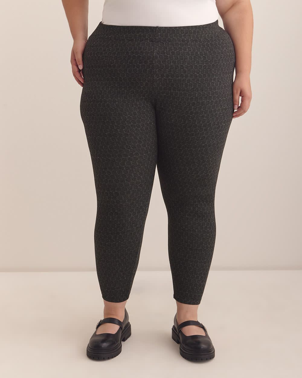 Black Animal-Textured Fashion Legging