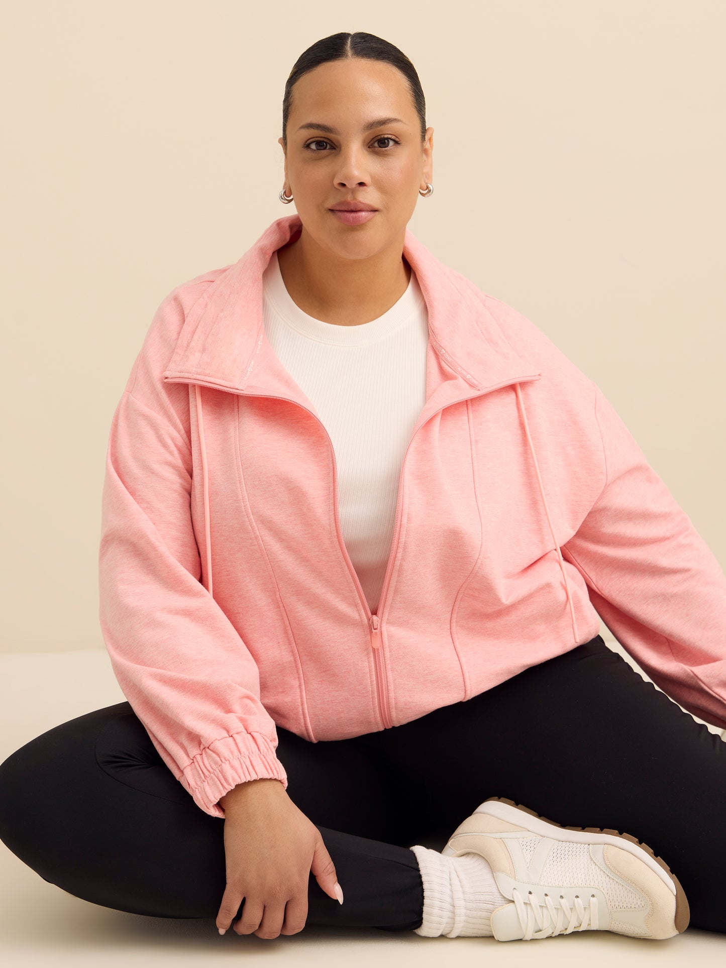 Manteau zippé à col montant - Active Zone