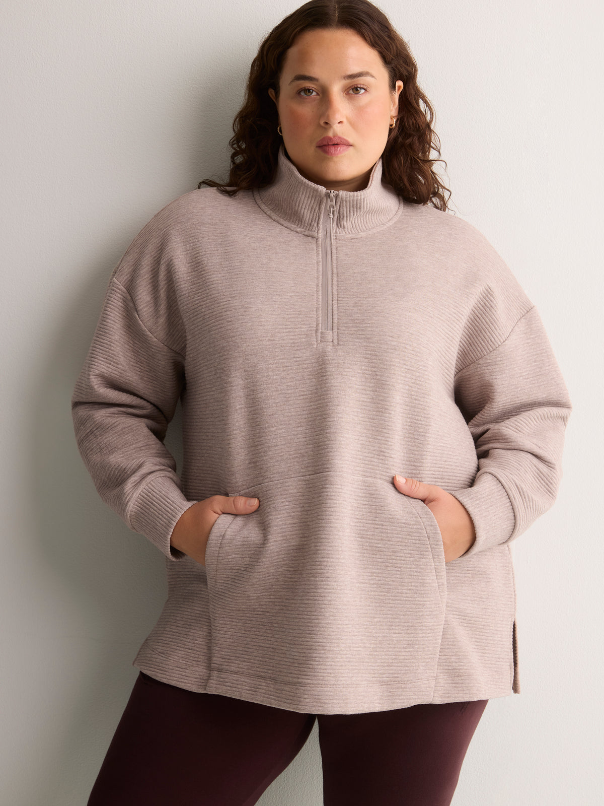 Long Ottoman Half-Zip Sweatshirt - Active Zone