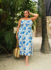 Strapless Smocked Heart Chest Maxi Dress
