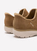 Wide Width, Relaxed-Fit Low-Heel Suede Bootie - Skechers