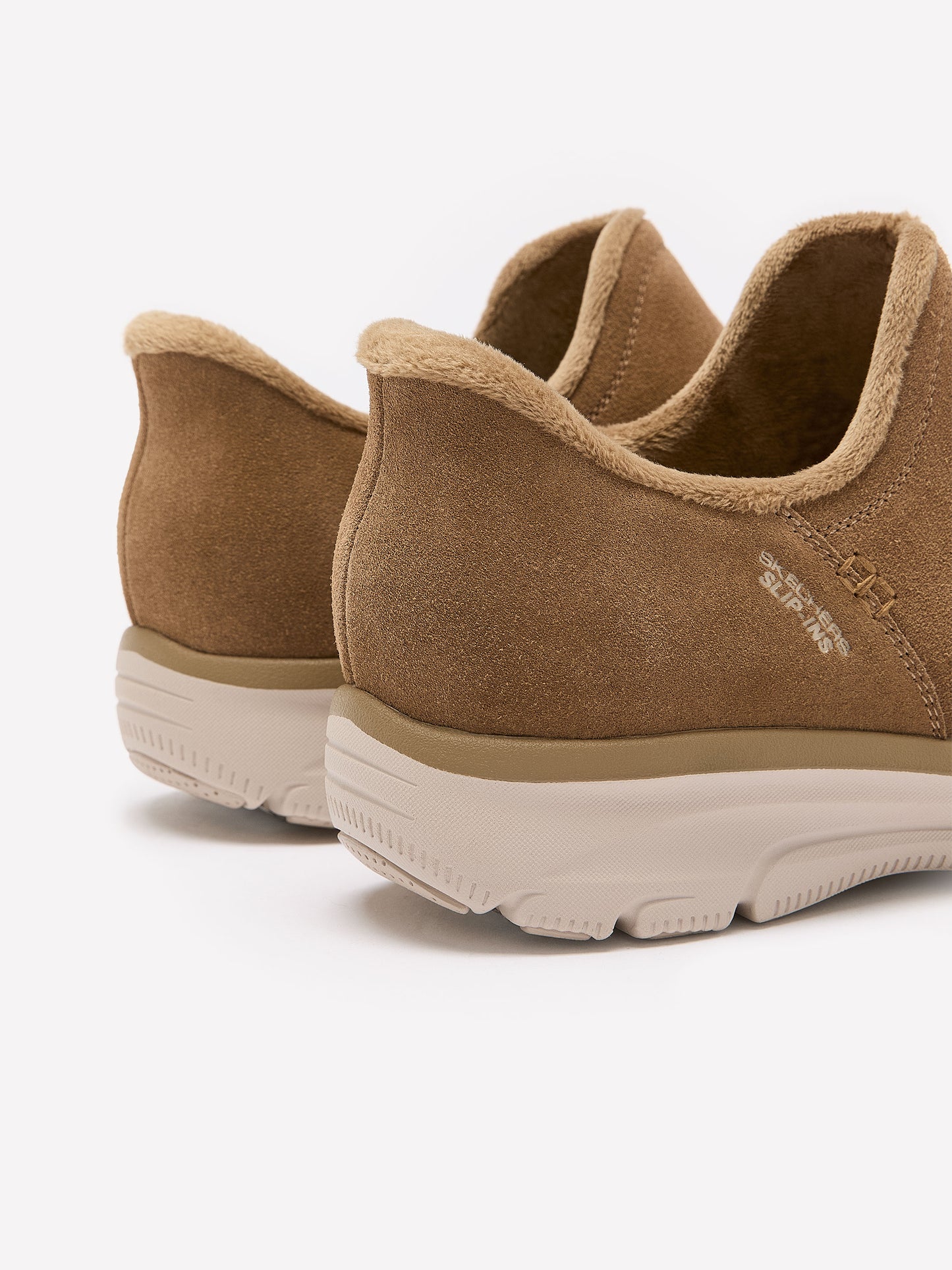 Wide Width, Relaxed-Fit Low-Heel Suede Bootie - Skechers