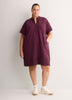 Short-Sleeve Mock-Neck Dress - Active Zone