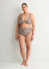 Culotte de maillot taille haute léopard