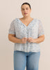 Chiffon Ruffled A-Line Blouse
