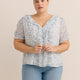 Chiffon Ruffled A-Line Blouse