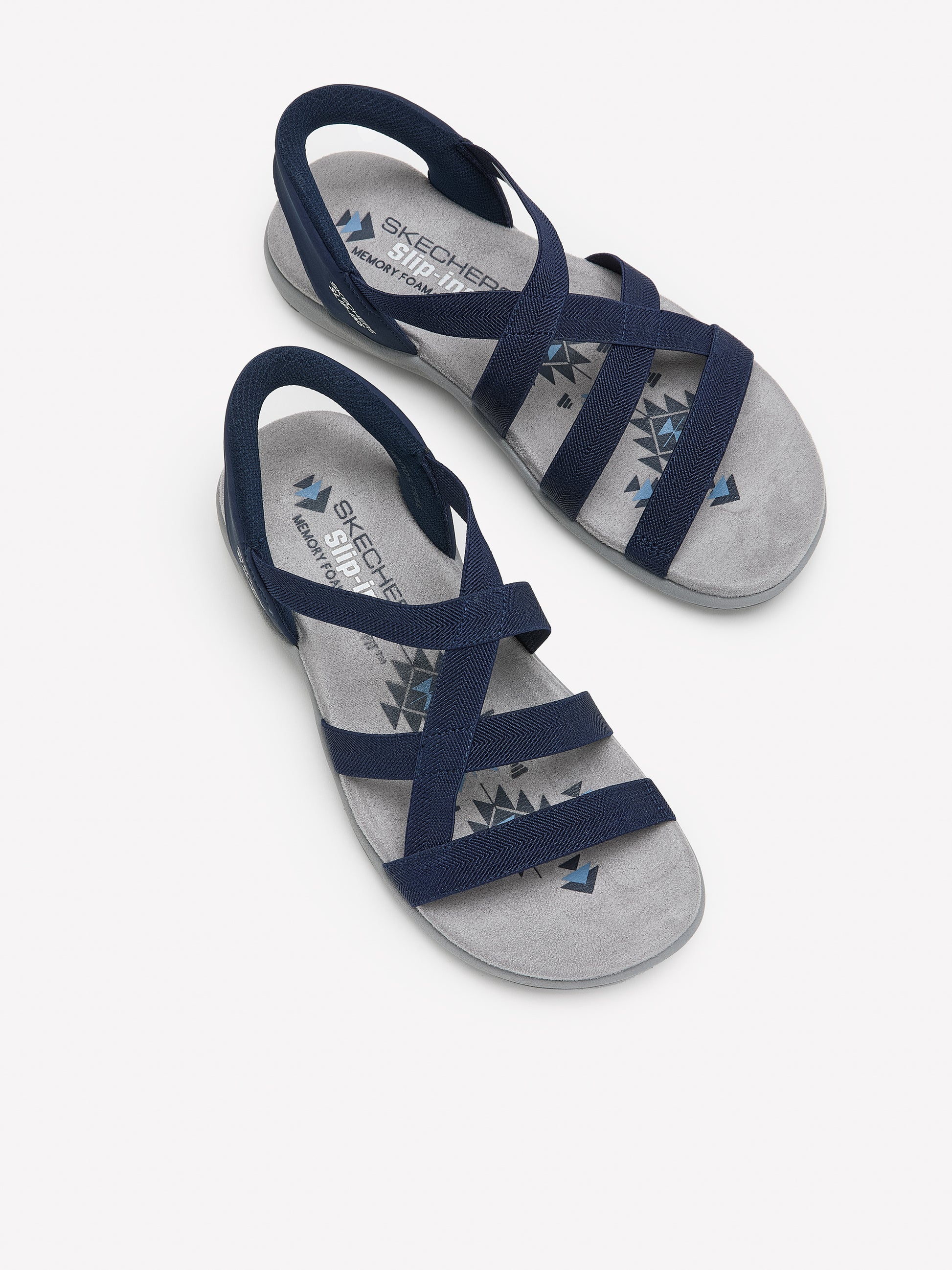 Wide Width, Reggae Slim Stretch Flex Sandal - Skechers