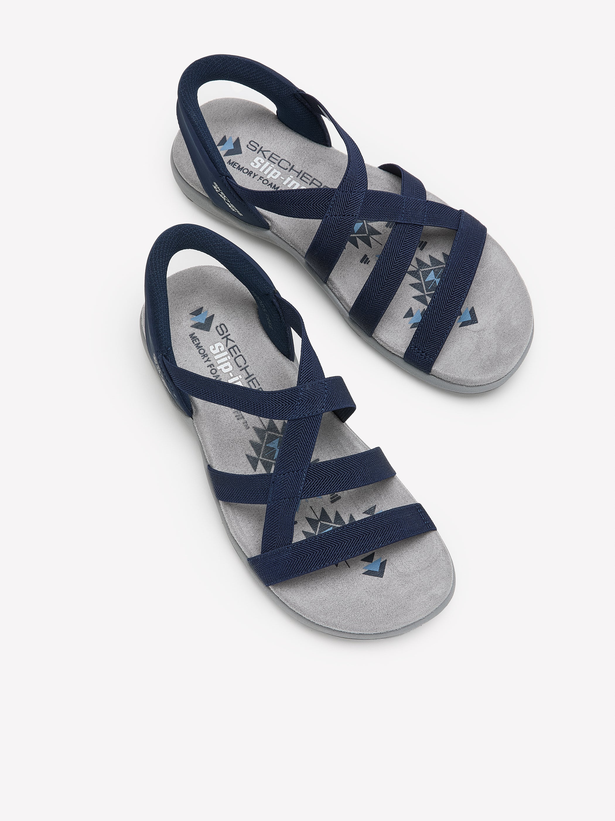 Wide Width, Reggae Slim Stretch Flex Sandal - Skechers